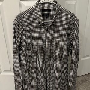 Banana Republic Black and White Gingham Shirt